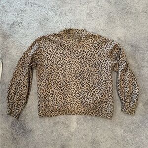 Abercrombie Leopard Print Women's Sweater Top